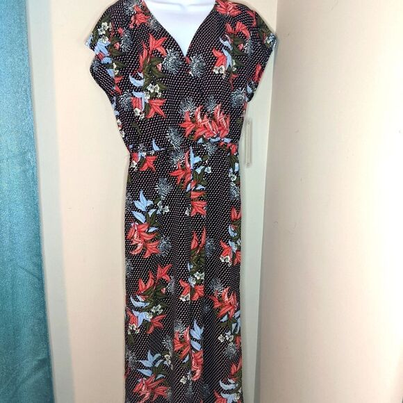Almost Famous Jumpsuit cropped pants L NEW - Picture 1 of 7